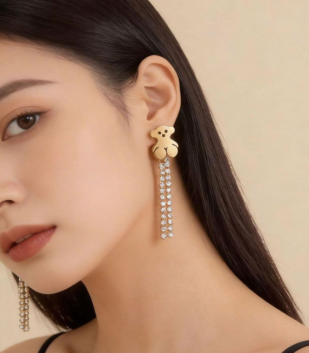 Aretes Bear Tassel