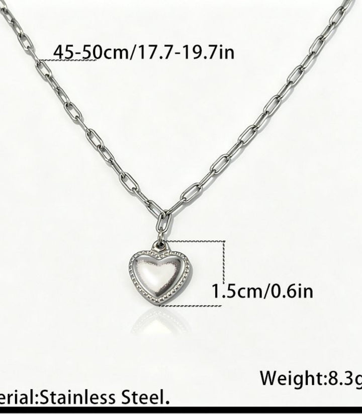 Collar Corazón Plata