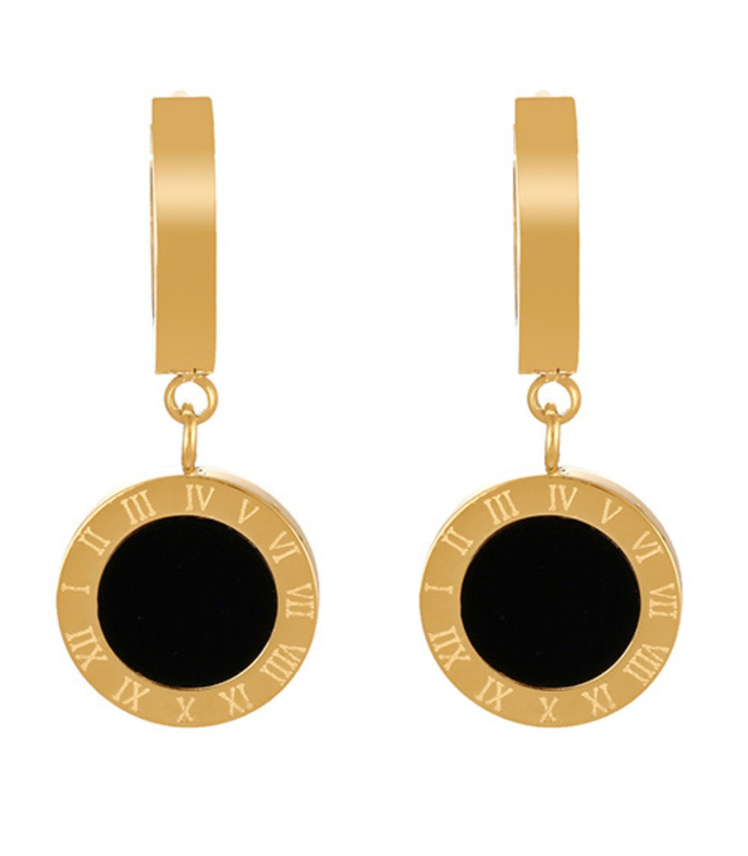 Aretes negro romanos