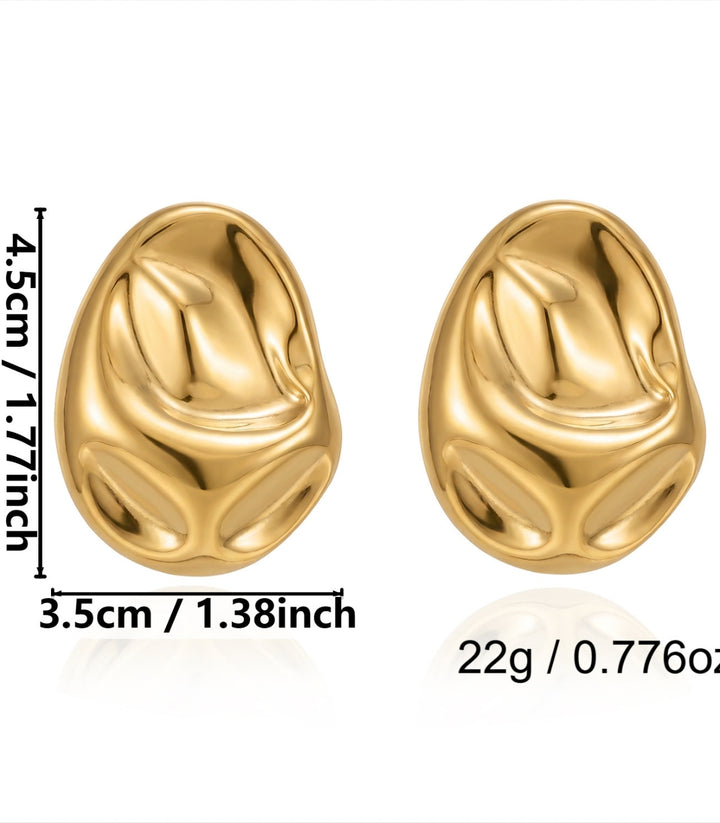 Aretes Lava Square Drop 18K