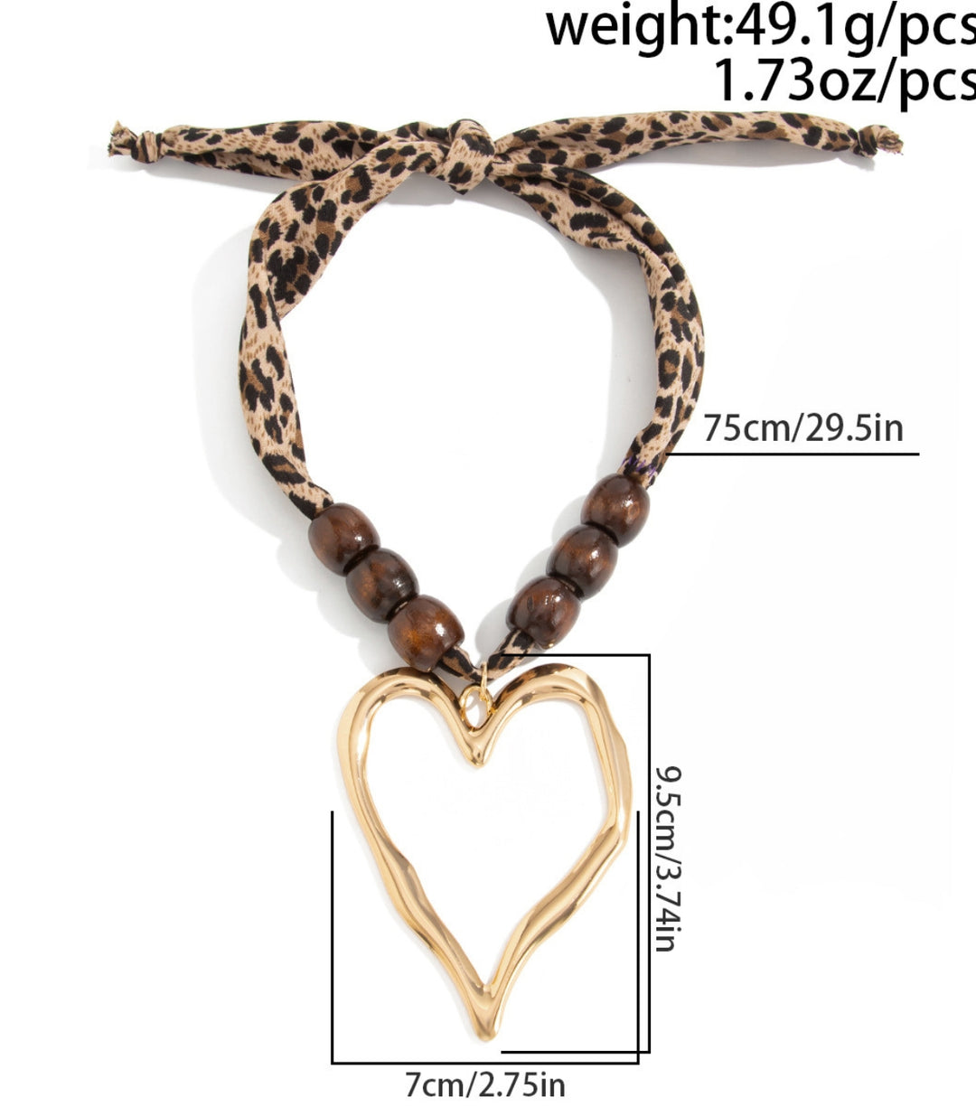 Collar love leopard print