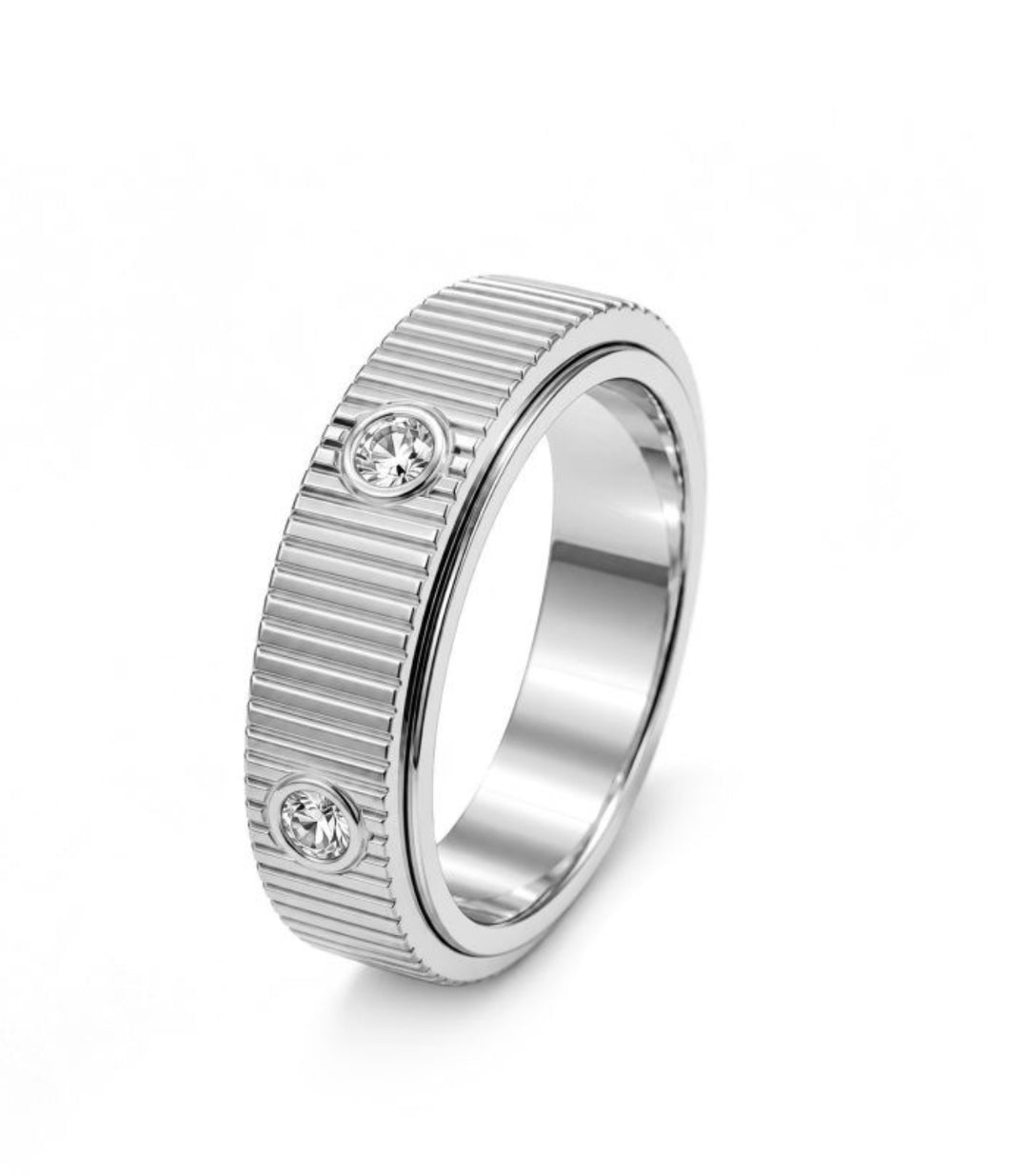 Anillo Silver Rotating Gear #8