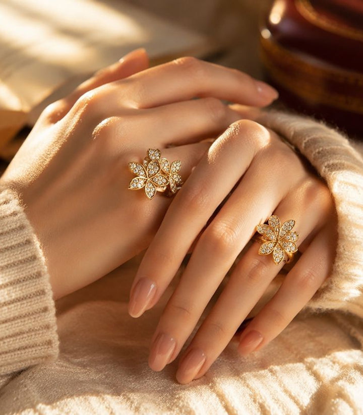 Anillo Abierto Flores
