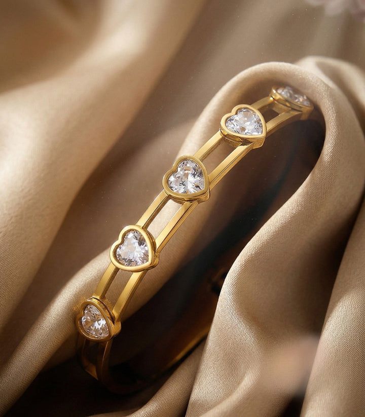 Brazalete Diamond Heart Shape