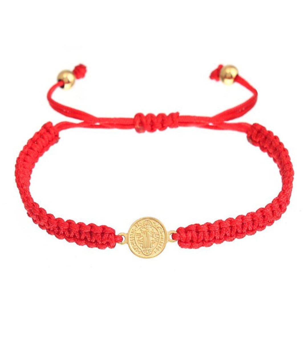 Brazalete rojo tejido san benito