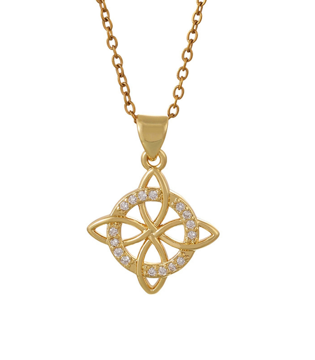 Collar Dorado Nudo de Bruja Zirc 8