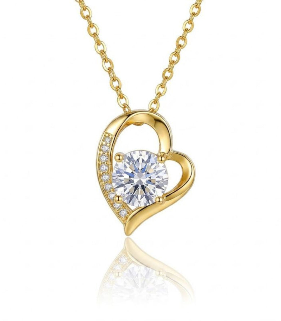 Collar Corazón con Zirconia