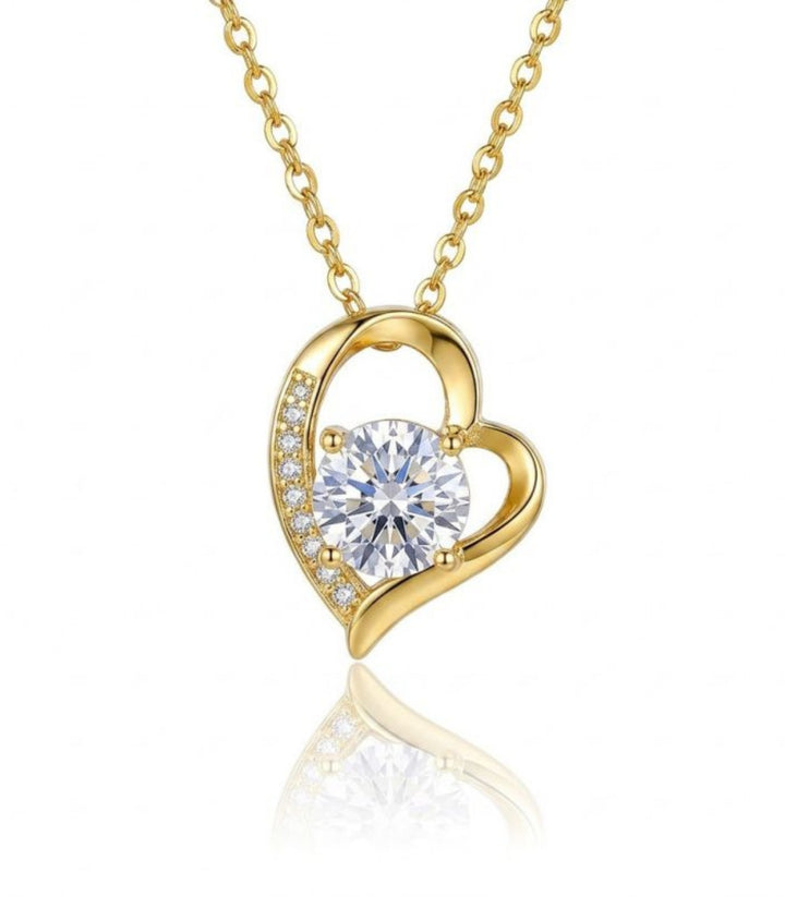 Collar Corazón con Zirconia