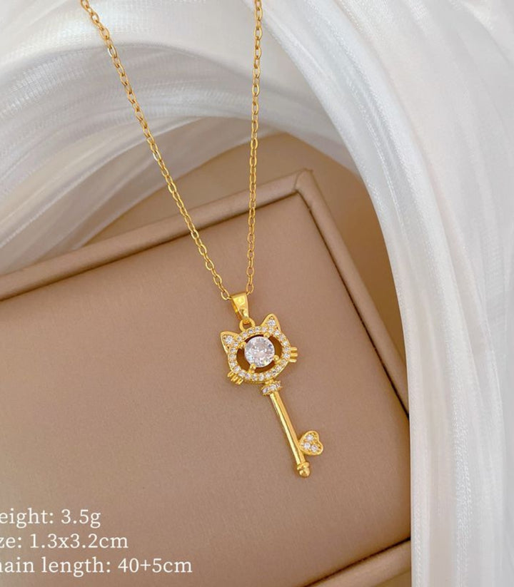 Collar Cat Key Zircon