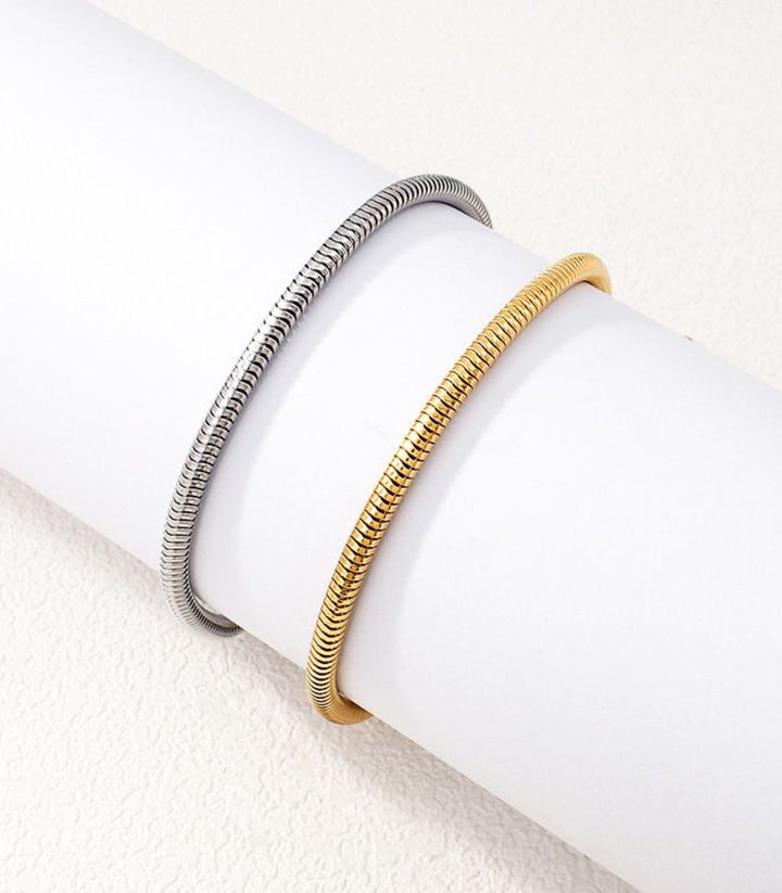 Brazalete Gold Minimalist Snake