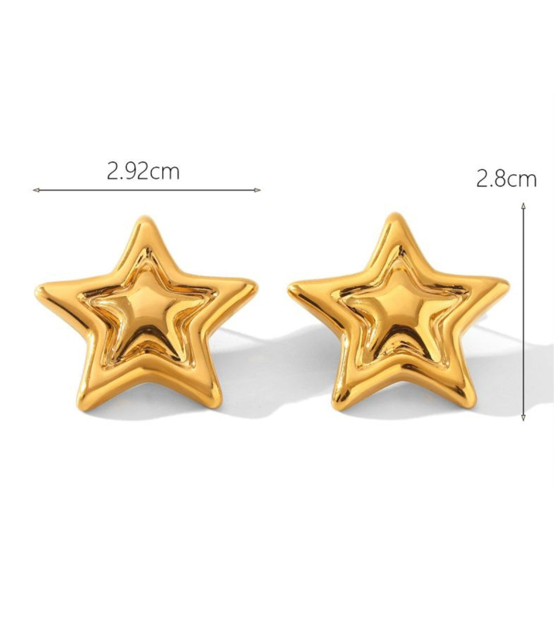 Aretes Estrellas Doradas