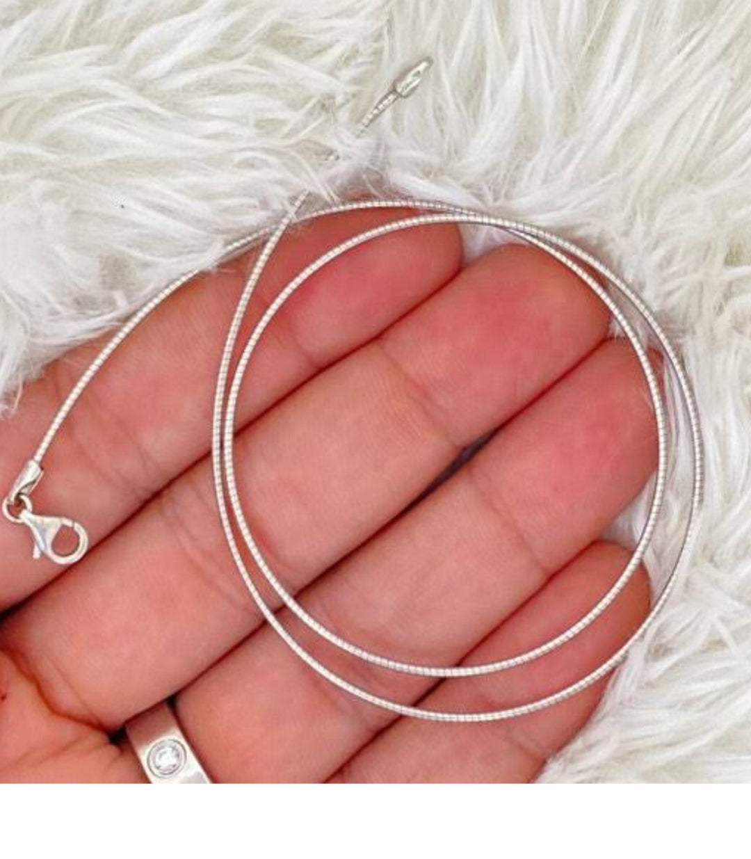Collar Cadena Snake Bone 45cm