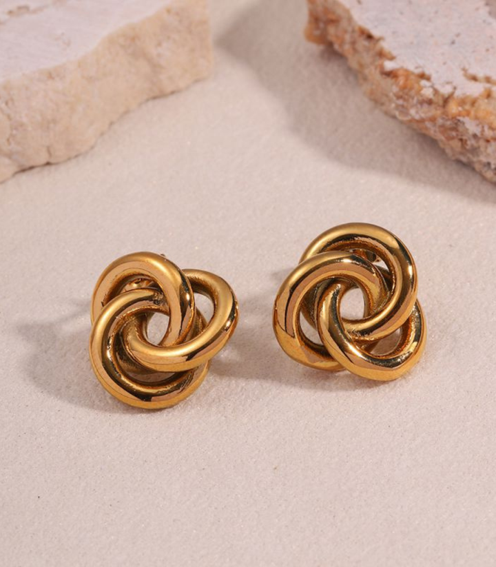 Aretes Gold Round