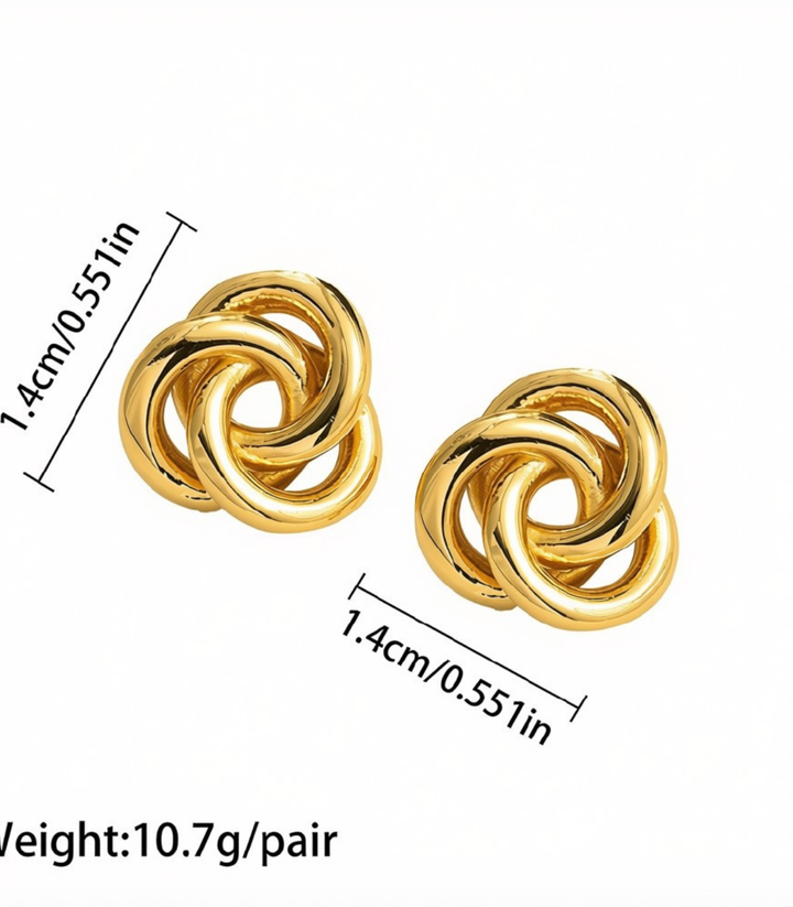Aretes Gold Round