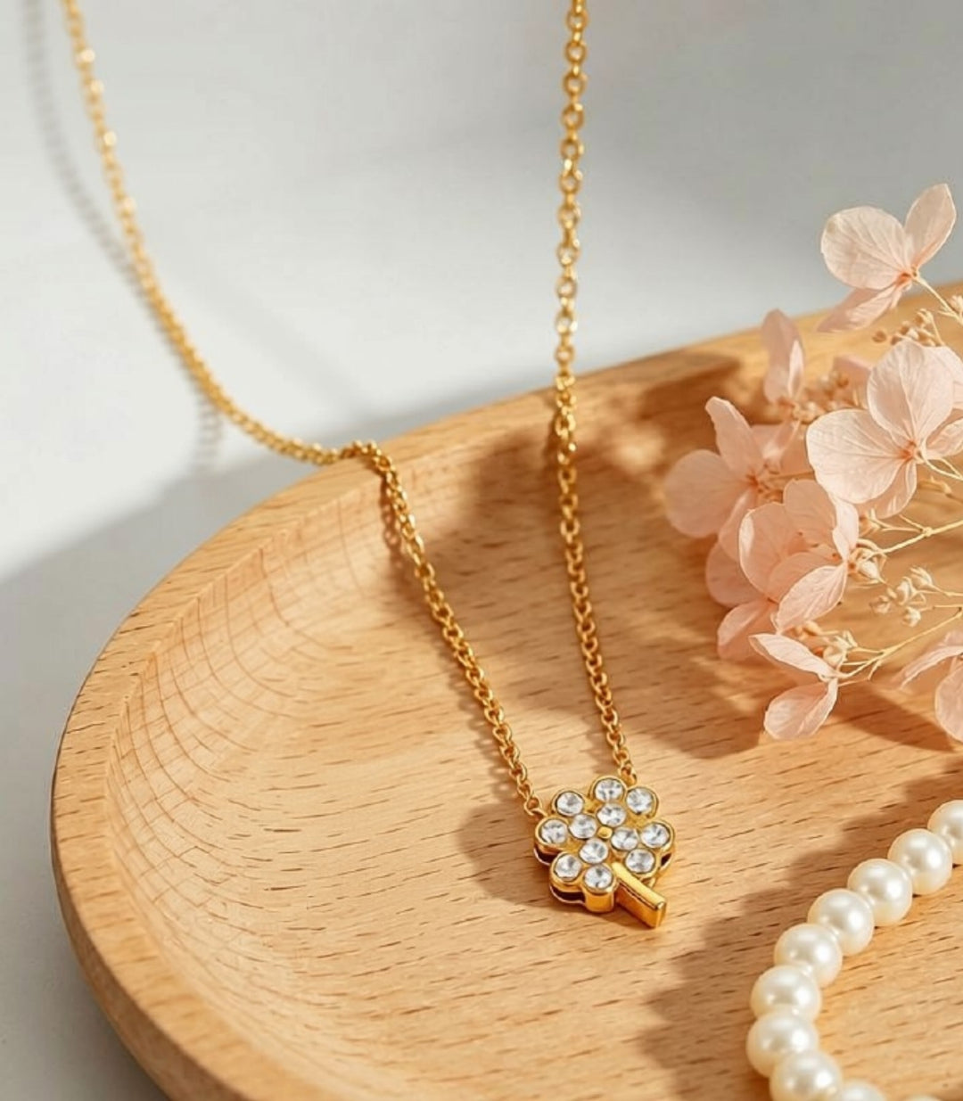 Collar Clover con Zirconias